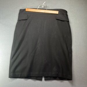 Carmen Marc Valvo Black Pencil‎ Skirt